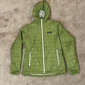 Patagonia hooded jacket.